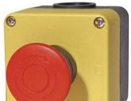 IDEC Switches FB1W-HW4B-V402R - E-STOP STATION, PLTR, 2NC, MTL BEZEL (FB1W-HW4B-V402R)