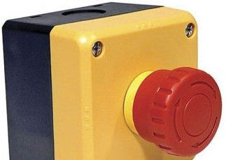 IDEC Switches FB1W-XW1E-BV522MR - E-STOP STATION, PLTR, 2/2, PLSTC BZL (FB1W-XW1E-BV522MR)