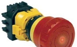 IDEC Switches FB1W-XW1E-LV402MR - E-STOP STATION, PLTR, 2NC, 24V DIREC (FB1W-XW1E-LV402MR)