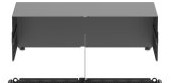 Panduit Enclosures FLEX-PLATE4URW - HD Flex Enclosure Trunk Slack Plate with (FLEX-PLATE4URW)