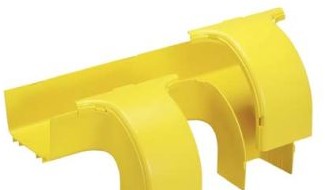 Panduit Raceways FRDDS6X4LYL - The FiberRunner 6x4 Dual Downspout attaches (FRDDS6X4LYL)