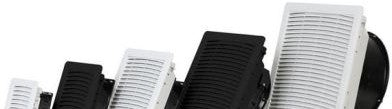 Arieltech Fans FTEC32B5X-115SBB - 12IN FAN FILTER, IP 55, RAL 9011 (FTEC32B5X-115SBB)