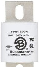 Bussmann Fuses FWH-600A - Eaton Bussmann series FWH high speed fuse, 1000 (FWH-600A)
