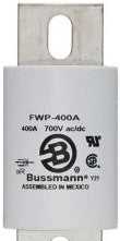 Bussmann Fuses FWP-400A - Eaton Bussmann series FWP high speed fuse, 1400 (FWP-400A)