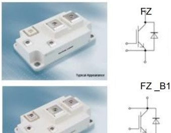 Infineon Transistors FZ400R12KS4 - IGBT, 400A, 1200V, SINGLE,SHORT TAIL 62MM WIDE (FZ400R12KS4)