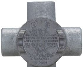 Crouse Hinds Electrical Boxes GUAX14 - Eaton Crouse-Hinds series Condulet GUA conduit (GUAX14)
