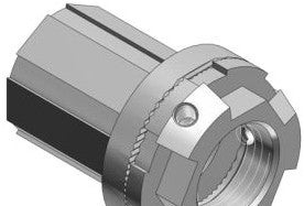 Thomas & Betts Fittings H100TBHA - 1 Inch Aluminum, Thru Bulkhead Hub for Use with (H100TBHA)