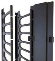 Hammond Manufacturing Enclosures H1VFMC3152UBK - 52U VERT FINGER MGR WITH COVER (H1VFMC3152UBK)