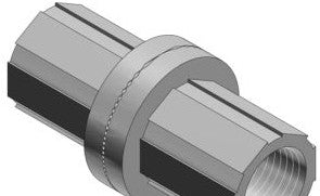 Thomas & Betts Fittings H200TBF - 2 Inch Zinc Thru Bulkhead Fitting for Use with (H200TBF)