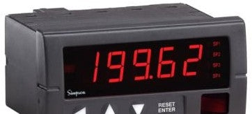 Simpson Electric Panel Meters & Gauges H345-3-25-2-0-0 - DIGITAL METER,4.5,9-36VDC,2ADC, 0-10VDC (H345325200)