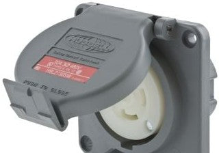 Hubbell Plugs & Receptacles HBL2730SW - LKG WT S/SHRD RCPT, 30A3P 480V, L16-30R (HBL2730SW)