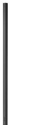 Hubbell Power Strips HBLPP10BK - SVCE POLE, 10ft.2in., 2 SL REC, BLK (HBLPP10BK)