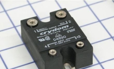Crydom Miscellaneous D4890-TP - SOLID STATE RELAY, W/ THERMAL PAD 4-32VDC Control (HD4890PT)