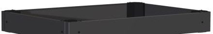 Hammond Manufacturing Enclosures HPLW26 - Plinth Front/Back 200mm - Fits 600W - Steel/Black (HPLW26)