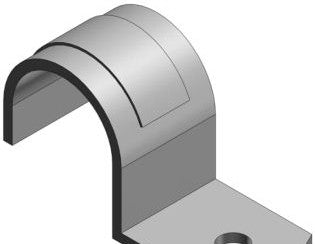 Steel City HS108-SS - 3 Inch One Hole Pipe Strap, Stainless Steel, For (HS108-SS)
