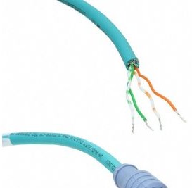Panduit Miscellaneous ICD15T2NTL20M - M12 Male D-code, Straight, STP, TPE, Teal (ICD15T2NTL20M)