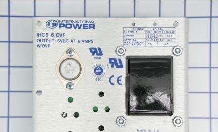 International Power Power Supplies IHC5-6/OVP - POWER SUPPLY, 5VDC, 6A, 1PH, 30W LINEAR (IHC5-6/OVP)