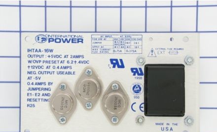 International Power Power Supplies IHTAA-16W - POWER SUPPLY, TRIPLE, 5/+12/-12VDC 5V @ 2A & (IHTAA-16W)