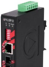 Antaira Technologies IMP-C100-M - Compact 10/100TX To 100FX Industrial PoE+ (IMP-C100-M)