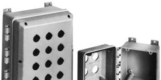 Carlon J665P - Non-metallic hinged cover enclosure with 4 openings. (J665P)
