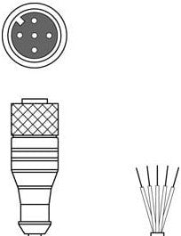 Leuze Cordsets KD-S-M12-5A-P1-150 - 50137014, Connection cable (KD-S-M12-5A-P1-150)