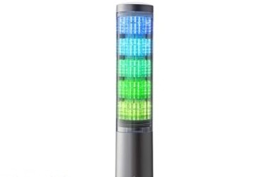 Patlite Visual Signaling Devices LA6-5DTNUB-RYGBC - Multi Color LED Signal Tower with Flash (LA6-5DTNUB-RYGBC)