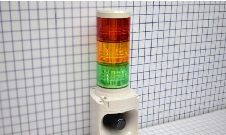 Patlite Visual Signaling Devices LKEH-302FEUL-RYG - LED Light and Horn, 32 pre-recorded (LKEH-302FEUL-RYG)