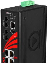 Antaira Technologies LMX-0802-S3-T - 8-Port Industrial Light Layer 3 Managed (LMX-0802-S3-T)