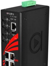 Antaira Technologies LMX-0802-ST-S3-T - 8-Port Industrial Managed Ethernet (LMX-0802-ST-S3-T)
