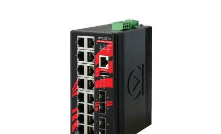 Antaira Technologies LMX-2004G-SFP-T - 20-Port Industrial Gigabit Light Layer 3 (LMX-2004G-SFP-T)