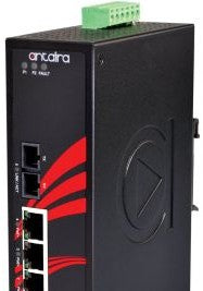Antaira Technologies LNP-0501-M-24-T - 5-Port Industrial PoE+ Unmanaged Ethernet (LNP-0501-M-24-T)