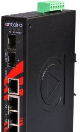 Antaira Technologies LNP-0702C-SFP - 7-Port Industrial PoE+ Unmanaged Ethernet (LNP-0702C-SFP)