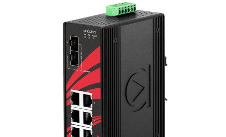 Antaira Technologies LNP-1002G-10G-SFP-24 - 10-Port Industrial Gigabit PoE+ (LNP-1002G-10G-SFP-24)