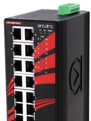 Antaira Technologies LNP-1600G-T - 16-Port Industrial PoE+ Unmanaged Ethernet (LNP-1600G-T)