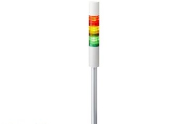 Patlite Visual Signaling Devices LR4-302PJBW-RYG - 40 UL CE IP65 DC 24V, Pole Mount/Cable (LR4-302PJBW-RYG)