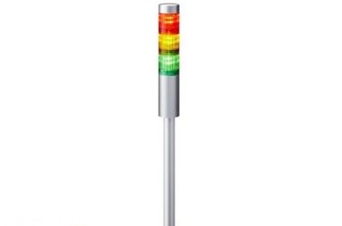 Patlite Visual Signaling Devices LR4-302PJNU-RYG - 40 UL CE IP65 DC 24V, Pole Mount/Cable (LR4-302PJNU-RYG)