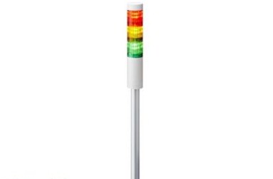 Patlite Visual Signaling Devices LR4-302PJNW-RYG - 40 UL CE IP65 DC 24V, Pole Mount/Cable (LR4-302PJNW-RYG)