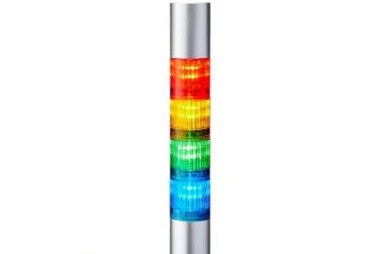 Patlite Visual Signaling Devices LR4-402WJBU-RYGB - 40 UL CE IP65 DC 24V, Direct Mount/3.3m (LR4-402WJBU-RYGB)
