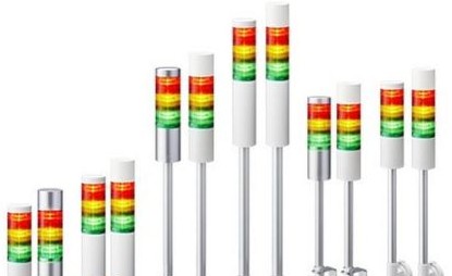Patlite Visual Signaling Devices LR6-102WJBW-C - 60 UL CE IP65 DC 24V, Direct Mount/Cable (LR6-102WJBW-C)