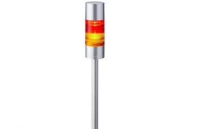 Patlite Visual Signaling Devices LR6-202LJBU-RY - 60 UL CE IP65 DC 24V, Pole Mount/Cable (LR6-202LJBU-RY)