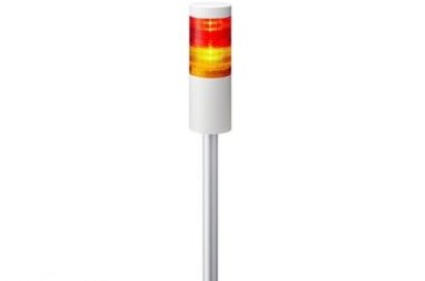 Patlite Visual Signaling Devices LR6-202PJNW-RY - 60 UL CE IP65 DC 24V, Pole Mount/Cable, No (LR6-202PJNW-RY)