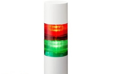 Patlite Visual Signaling Devices LR6-202WJBW-RG - 60 UL CE IP65 DC 24V, Direct Mount/Cable (LR6-202WJBW-RG)