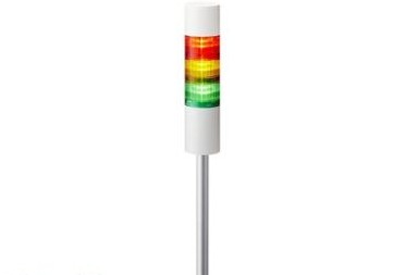 Patlite Visual Signaling Devices LR6-302LJBW-RYG - 60 UL CE IP65 DC 24V, Pole Mount/Cable (LR6-302LJBW-RYG)