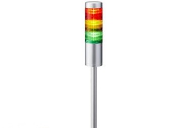 Patlite Visual Signaling Devices LR6-302LJNU-RYG - 60 UL CE IP65 DC 24V, Pole Mount/Cable (LR6-302LJNU-RYG)