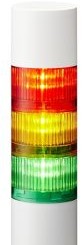 Patlite Visual Signaling Devices LR6-302WJBW-RYG - 60 UL CE IP65 DC 24V, Direct Mount/Cable (LR6-302WJBW-RYG)