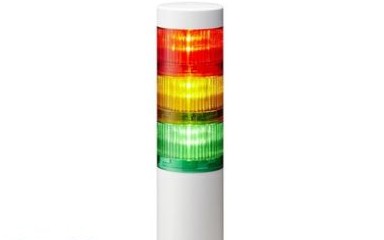 Patlite Visual Signaling Devices LR6-302WJNW-RYG - 60 UL CE IP65 DC 24V, Direct Mount/Cable (LR6-302WJNW-RYG)