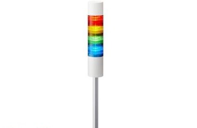Patlite Visual Signaling Devices LR6-402LJBW-RYGB - 60 UL CE IP65 DC 24V, Pole Mount/Cable (LR6-402LJBW-RYGB)