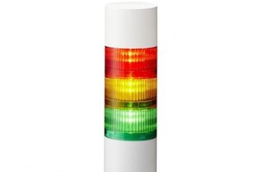 Patlite Visual Signaling Devices LR7-302WJBW-RYG - 70 UL CE IP65 DC 24V, Direct Mount/Cable (LR7-302WJBW-RYG)