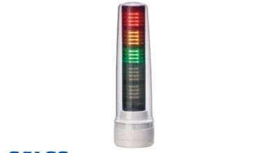 Patlite Visual Signaling Devices LS7-302WH-RYGNN+FB207 - Continuous light, direct mount (LS7-302WH-RYGNN+FB207)