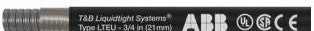 Thomas & Betts Conduit LTEUS07B-B - Liquid Tight Flexible Metallic Conduit (LTEUS07B-B)